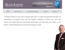 Tablet Screenshot of deansknight.com